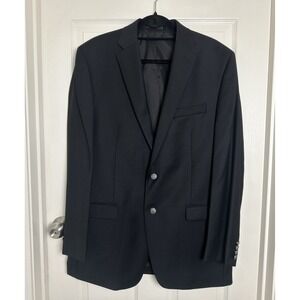 Lauren Ralph Lauren Men's Black Blazer 42L 100% Wool Classic Waterbury Buttons